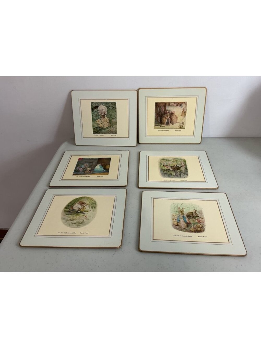 Beatrix Potter Peter Rabbit Placemats Cork Back Set of 6